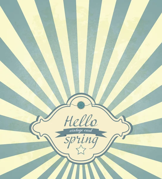Vintage våren ram — Stock vektor