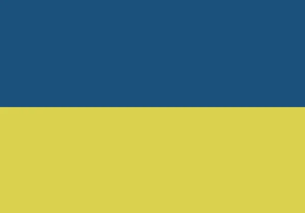 Flagge der Ukraine — Stockvektor