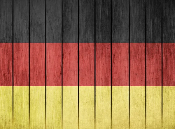 Wooden Flag Of Germany — Stock Vector