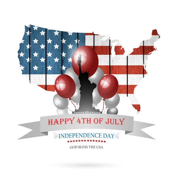 Fourth Of July Background — Stock Vector