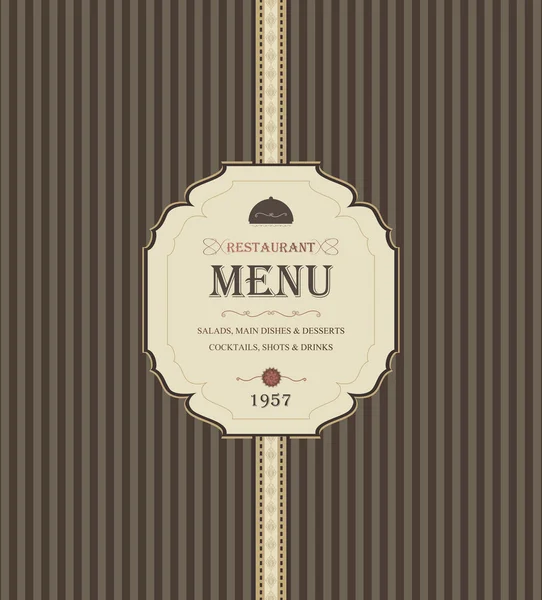 Restaurantkarte — Stockvektor