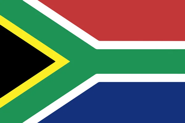 Vlag van Zuid-Afrika — Stockvector