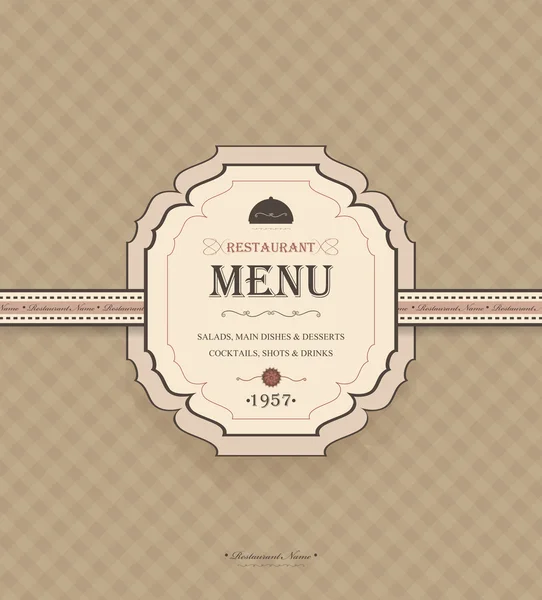 Restaurantkarte — Stockvektor