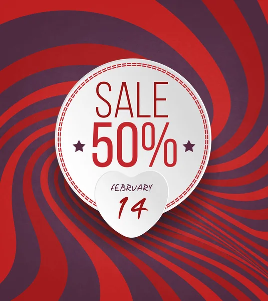 Valentine 's Sale Grunge Hintergrund — Stockvektor