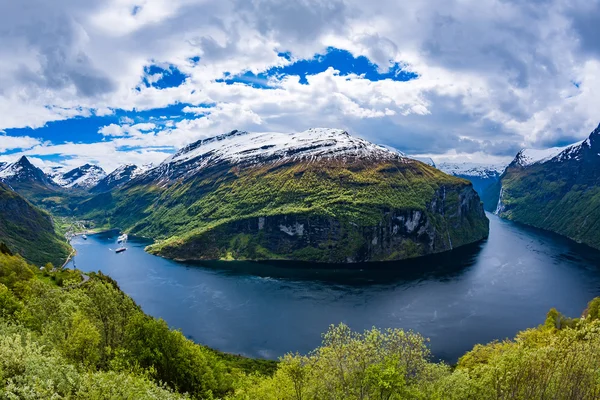 Geiranger Фіорду, Норвегія . — стокове фото