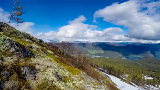 Bela natureza Noruega 4K ULTRA HD. O Sognefjorden . — Vídeo de Stock