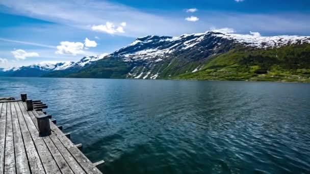 Krásná příroda Norsko — Stock video