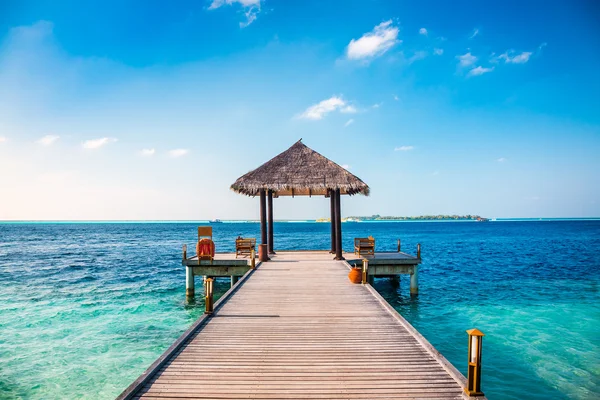 Malediven, ein Ort am Strand für Hochzeiten. — Stockfoto