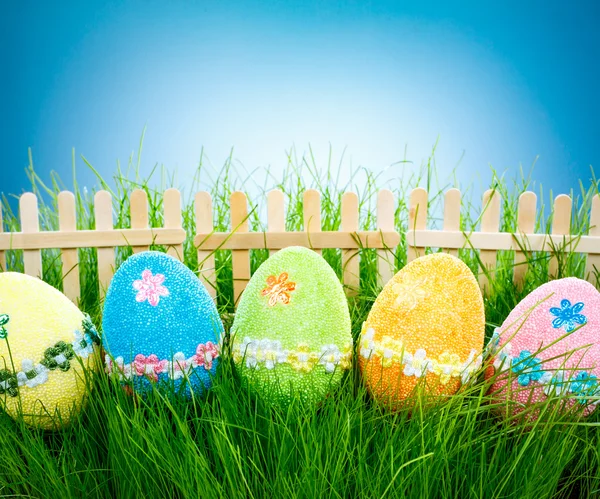 Uova di Pasqua decorate — Foto Stock