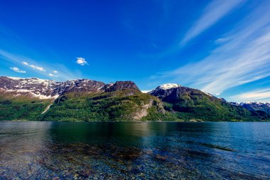 Güzel doğa Norveç.