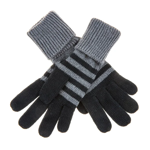 Pletené vlněné dětské rukavice — Stock fotografie