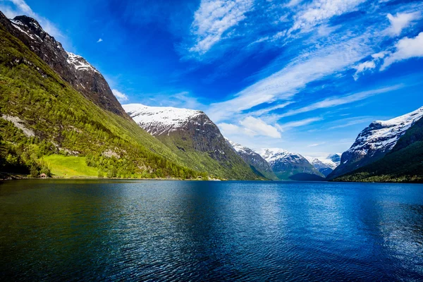 Güzel doğa Norveç. — Stok fotoğraf