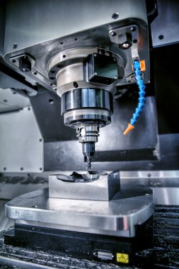 Metal işleme Cnc freze makinesi.