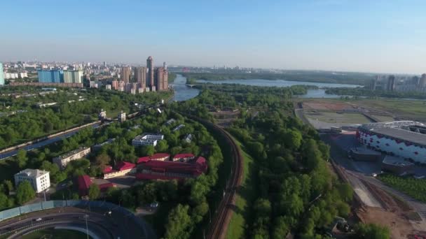 vue aérienne d'oiseau de Moscou 
