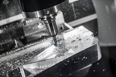Metal işleme Cnc freze makinesi.