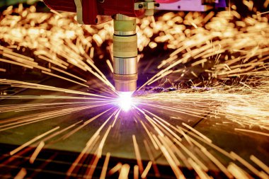CNC lazer plazma kesimi metal, modern endüstriyel teknoloji.