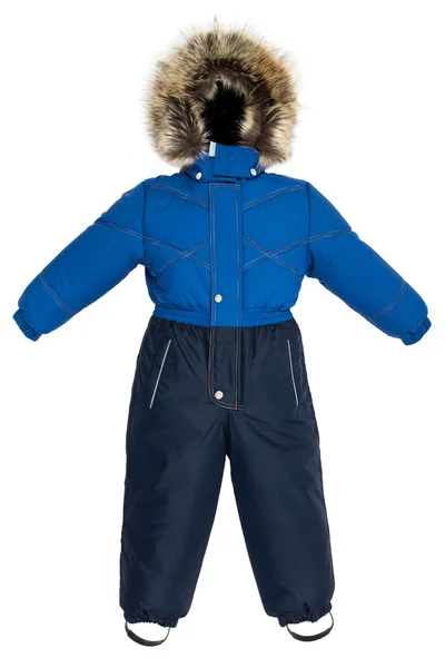 Childrens snowsuit fall — Stock Photo, Image