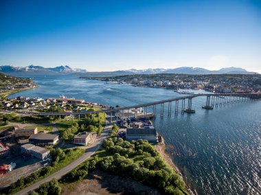 Köprü şehrin Tromso, Norveç