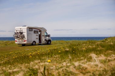 Aile tatili karavanı, karavan tatili, karavan tatili..