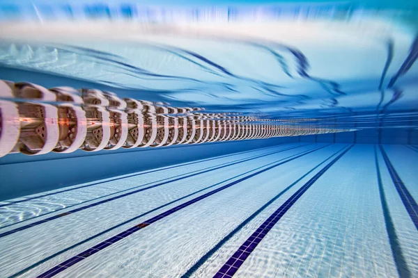 Olympisch Zwembad Onderwater Achtergrond — Stockfoto