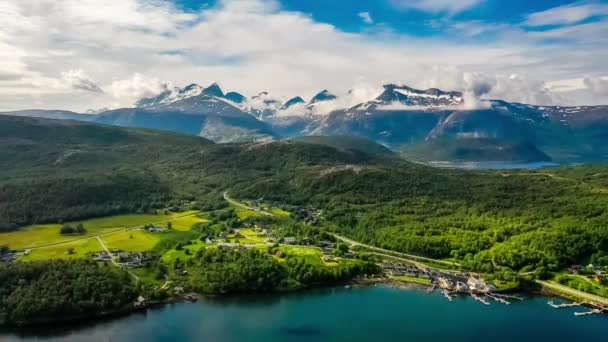 Güzel Doğa Norveç Doğal Manzarası Saltstraumen Girdabı Nordland Norveç Girdapları — Stok video