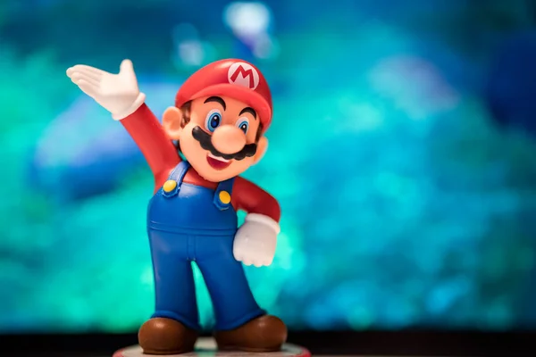 Moscow Russia August 2020 Super Mario Bros Figure Character Super — Stock Photo, Image