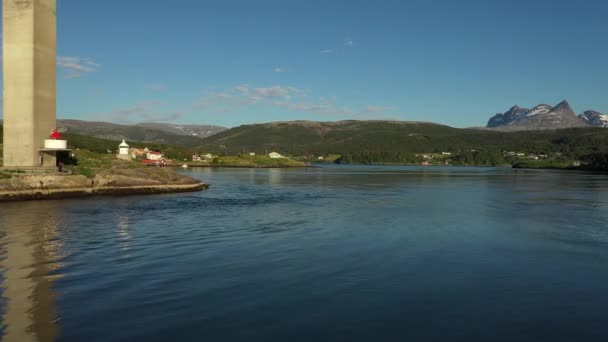 Bridge Whirlpools Maelstrom Saltstraumen Nordland Norway Beautiful Nature Norway Natural — Stock Video
