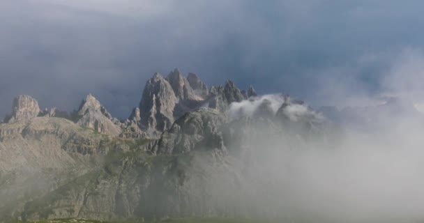 Nationaler Naturpark Drei Zinnen Den Dolomiten Schöne Natur Italiens — Stockvideo