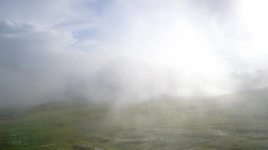 Ulusal Doğa Parkı Tre Cime Dolomites Alplerinde. İtalya 'nın güzel doğası.