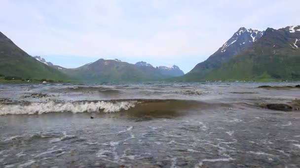 Bela Natureza Noruega Lofoten Islands — Vídeo de Stock