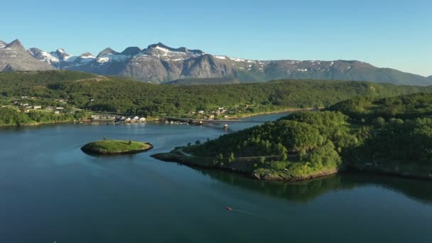 아름다운 노르웨이 노르웨이 노르드 트라먼 스트롬 — 비디오