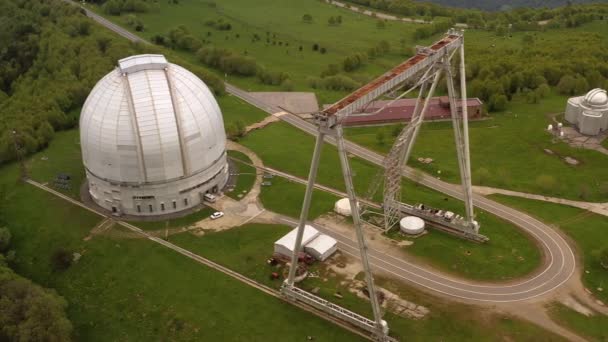 Observatório Científico Astrofísico Especial Centro Astronômico Para Observações Terrestres Universo — Vídeo de Stock