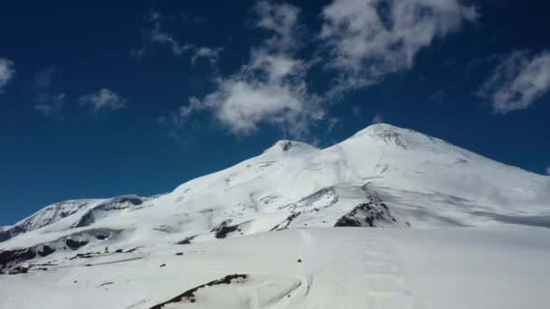 Kuzey Kafkasya Dağları Rusya Daki Elbrus Dağı Nın Güzel Manzarası — Stok video