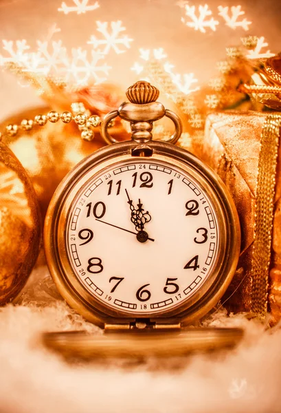 Orologio da tasca Natale — Foto Stock