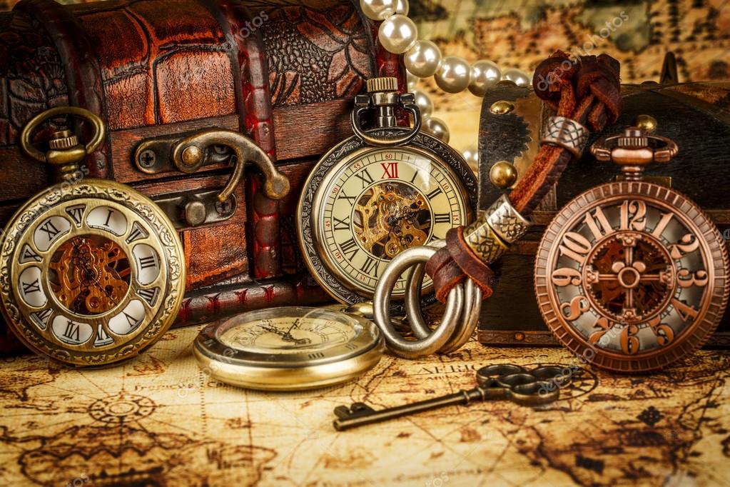 Vintage pocket watch — Stock Photo © cookelma #53752857