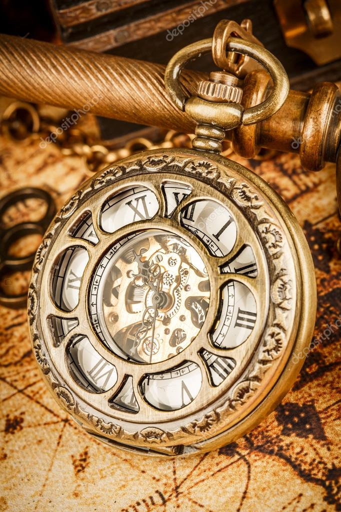 Vintage pocket watch — Stock Photo © cookelma 53752867