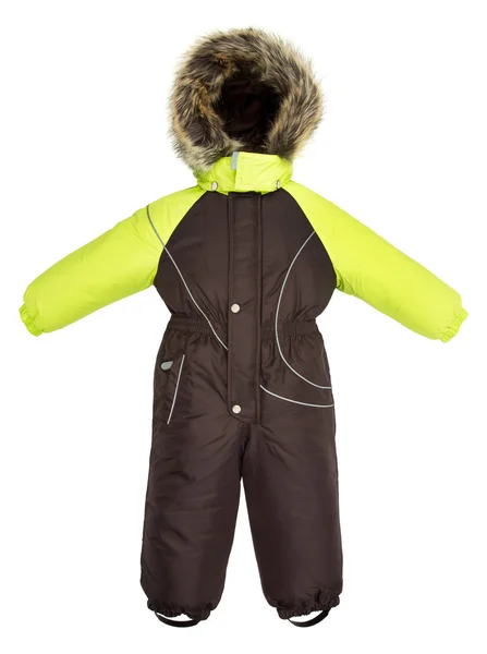 Childrens snowsuit fall — Stock Photo, Image