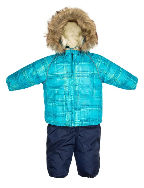 Childrens snowsuit fall — Stock Photo, Image