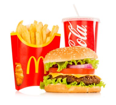 McDonald's food. clipart