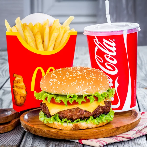 Comida do McDonald 's . Imagens Royalty-Free