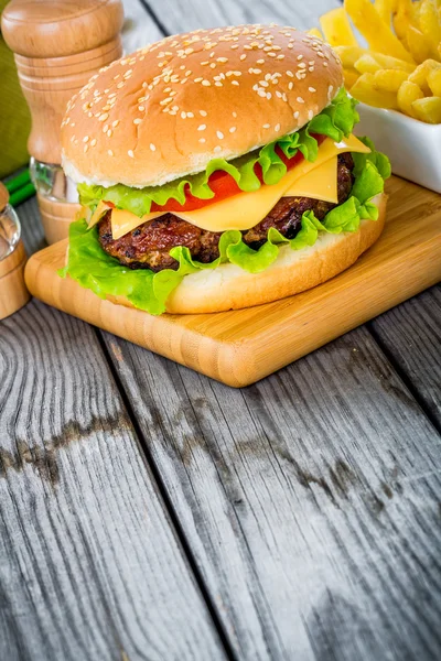 Burger Cheeseburger — Stockfoto