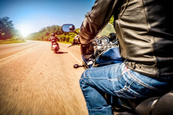 Bikers First-person view — Stock Photo, Image