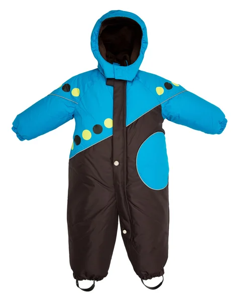 Childrens snowsuit vallen — Stockfoto