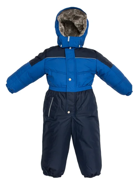 Childrens snowsuit fall — Stock Photo, Image