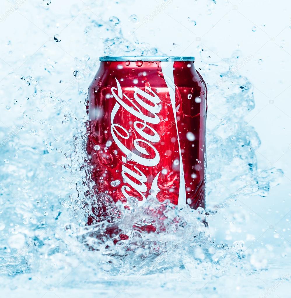 Can of CocaCola in water. Stock Editorial Photo © cookelma 57072885
