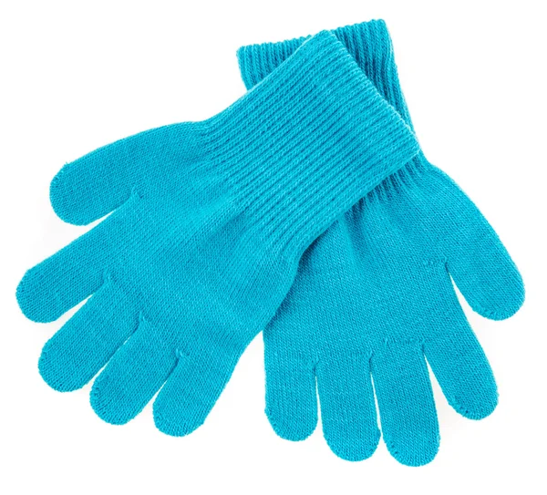 Knitted woolen baby gloves — Stock Fotó