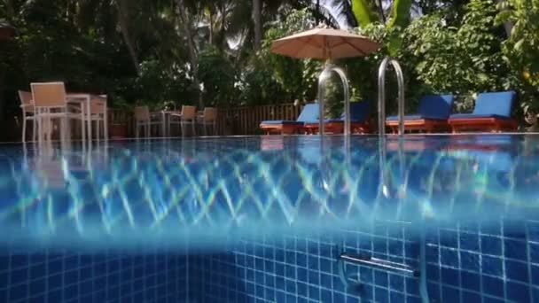 Water in a swimming pool — Stock Video