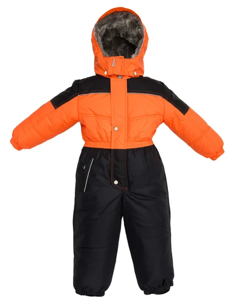 Childrens snowsuit fall — Stock Photo, Image