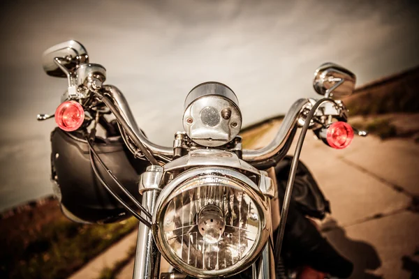 Motocicleta na estrada — Fotografia de Stock