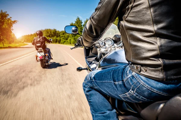 Bikers First-person view — Stock Photo, Image